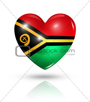 Love Vanuatu, heart flag icon