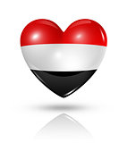 Love Yemen, heart flag icon