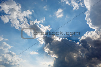 Cloudscape with sun