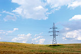 power line in the field