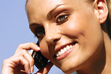 woman talking on cell phone ll