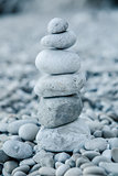 Stack of stones on the beach