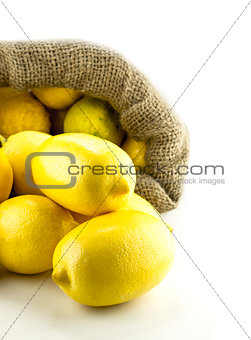 yellow ripe lemon 