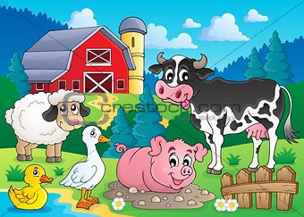 Farm animals theme image 3