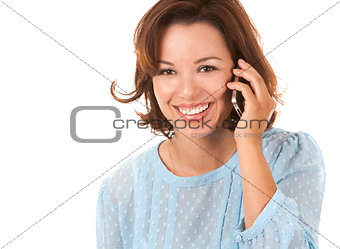 business woman on the phone