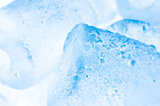 Ice cubes close up