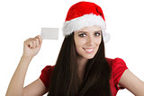 Christmas Girl with Card