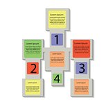  abstract square info graphic business elements