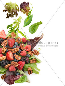 Spring Salad With Berries And Peanuts