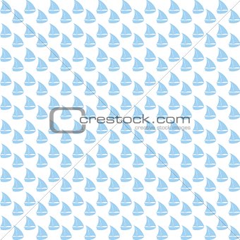Seamless background with sailor boats and holes