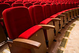 Seats in a theater and opera