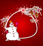 Red Christmas vector  background
