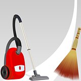 Vacuum cleaner and broom