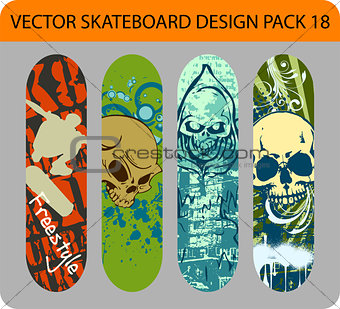Skateboard design pack
