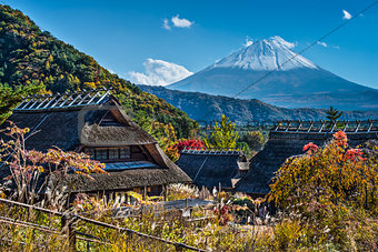 Mt Fuji and A Village