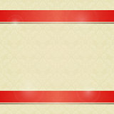 Invitation Card with Horizontal Red Line Decoration
