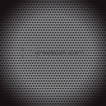 Abstract dotted black metal background