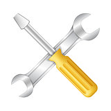 Screwdriver and Wrench