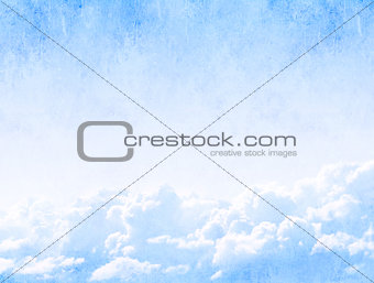 Grunge background with clouds