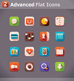 Vector flat UI icons