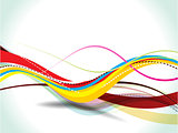 Abstract Colorful Vector Wave