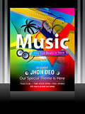 Colorful Music Flayer Design