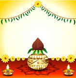 Festival Background With Kalash