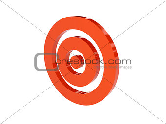 Target icon over white background.