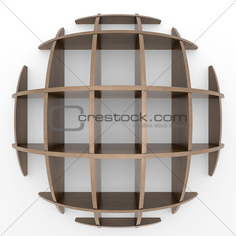 Shelves in the shape of a circle