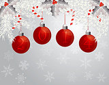 Happy New Year Garland with 2014 Ornaments Illustration