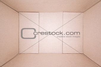 Empty brown cardboard box