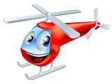 Helicopter cartoon character