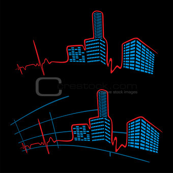 EKG of city