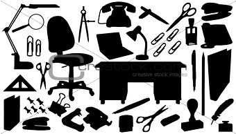 office_tools_silhouettes