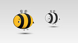 Cartoon Bee in Vector illustration