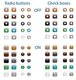 Radio buttons and check boxes