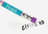 hope erases giving up