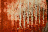 Red paint texture on wall grunge