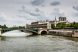 Seine River and Notre Dame de Paris Cathedral, Paris, France