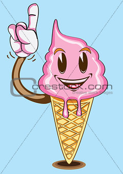 Ice-cream character