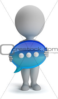 3d small people - chat icon