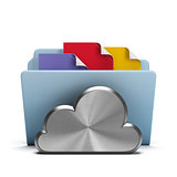 steel cloud and folder