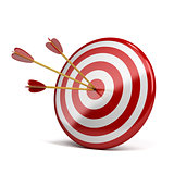 three arrows in target