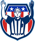 American Football Official Referee Touchdown
