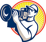 Cameraman Film Crew HD Video Camera