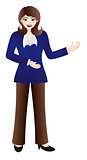 Female Business Executive Illustration