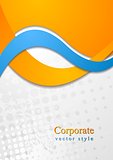 Colourful corporate vector waves design
