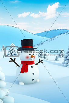 happy snowman
