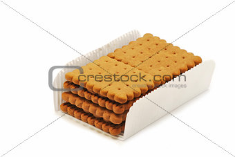 Biscuits with chocolate cream