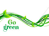 abstract go green background